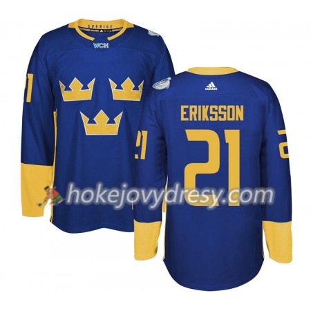 Pánské Hokejový Dres Švédsko Loui Eriksson 21 Světový pohár v ledním hokeji 2016 Nachová Premier